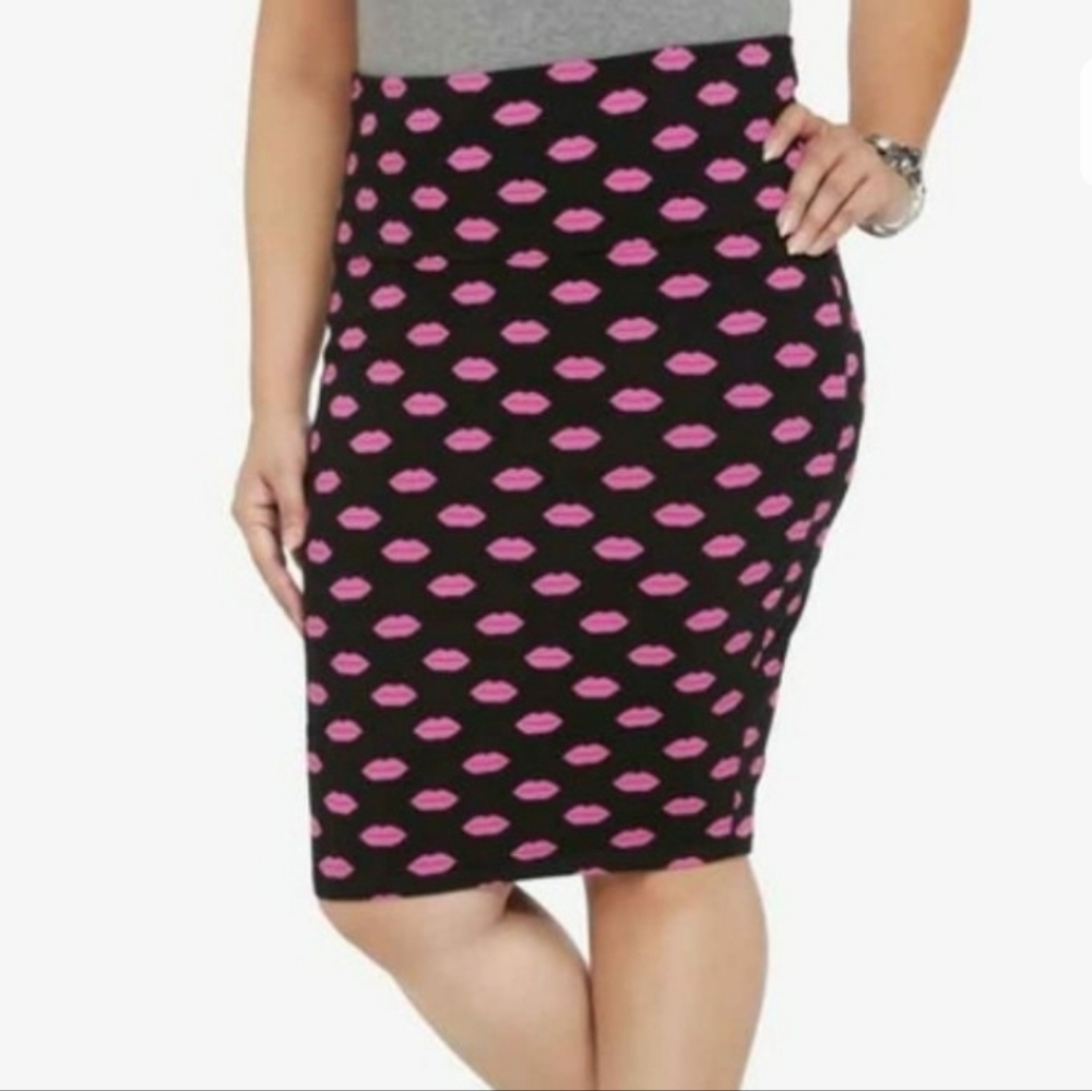 Torrid Lips Printed Skirt
